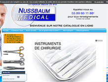 Tablet Screenshot of nussbaum-medical.fr